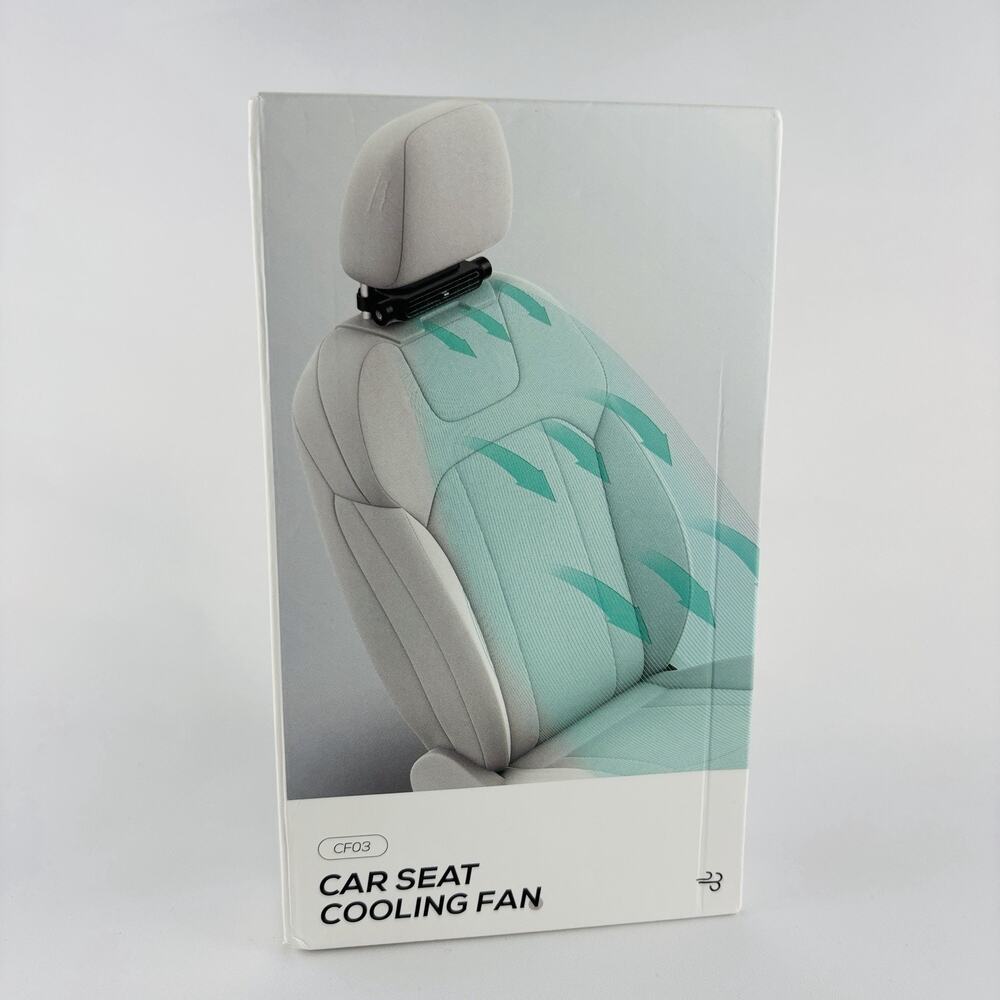 CF03 Portable Car Seat Cooling Fan - 3-Speed USB Auto Ventilation (NIB)
